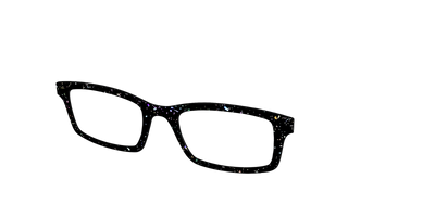 The Black Holographic Flakes - Angle Top Thumbnail - Pair Eyewear