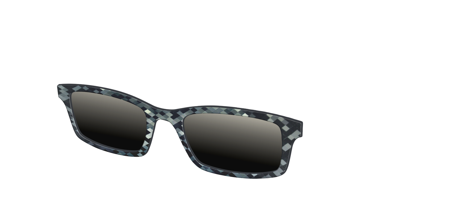 The Polarized Black Prism Sun Top - Angle Top Image - Pair Eyewear