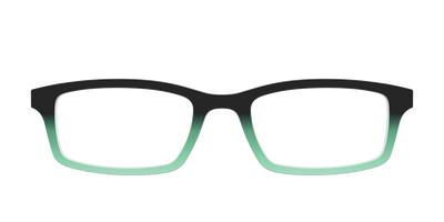 The Black to Spearmint Gradient - Front Top Thumbnail - Pair Eyewear