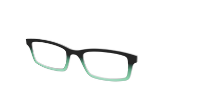 The Black to Spearmint Gradient - Angle Top Thumbnail - Pair Eyewear
