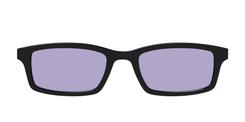 The Black With Celestial Purple Lens - Pair Eyewear
