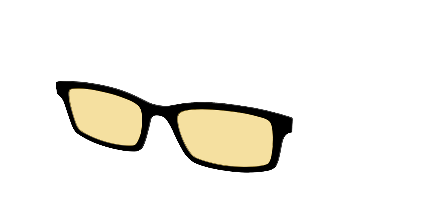 The Black with Driving Lens - Angle Top Image - Pair Eyewear