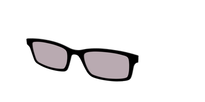 The Black with Gray Gaming Lens - Angle Top Thumbnail - Pair Eyewear