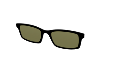 The Black with Green Racquet Sport Lens - Angle Top Thumbnail - Pair Eyewear