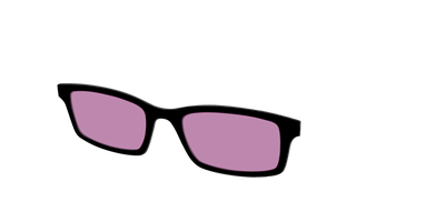 The Black with Pink Racquet Sport Lens - Angle Top Thumbnail - Pair Eyewear