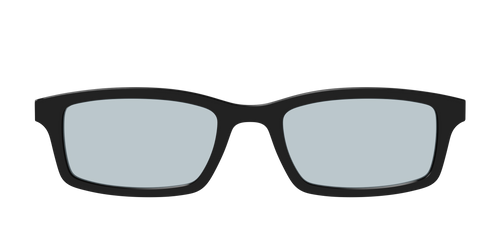 The Black With Slate Blue Lens - Pair Eyewear