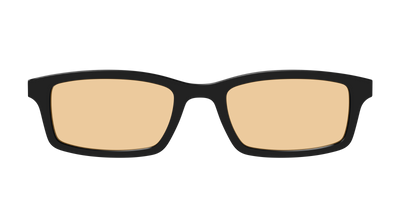 The Black With Umber Brown Lens - Front Top Thumbnail - Pair Eyewear