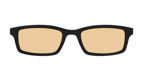 The Black With Umber Brown Lens - Pair Eyewear