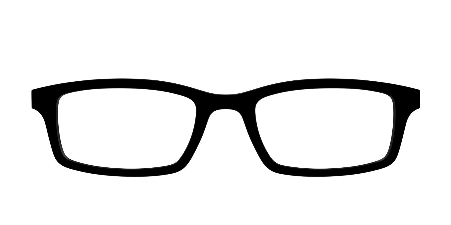 The Black - Front Top Image - Pair Eyewear