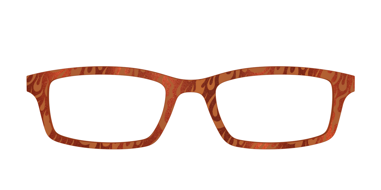 The Blazing Flames Shimmer - Front Top Image - Pair Eyewear