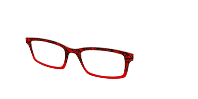 The Blood Red Lace Split - Angle Top Thumbnail - Pair Eyewear