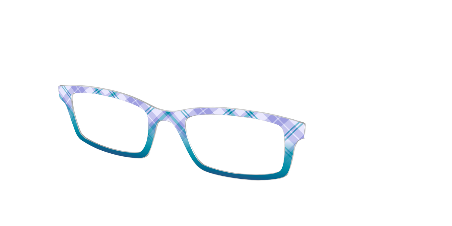 The Bluebell Plaid - Angle Top Image - Pair Eyewear