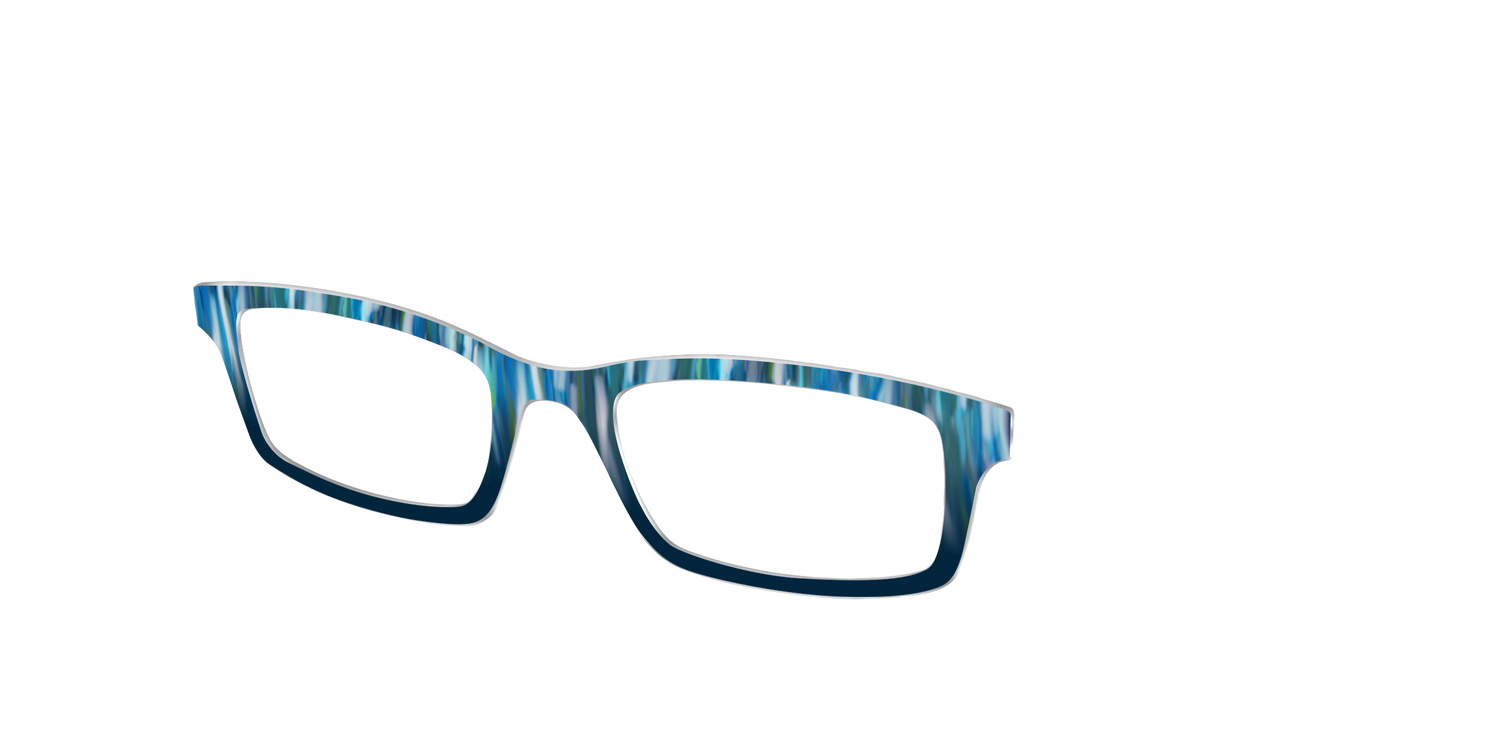 The Blueberry Brushstrokes - Angle Top Image - Pair Eyewear