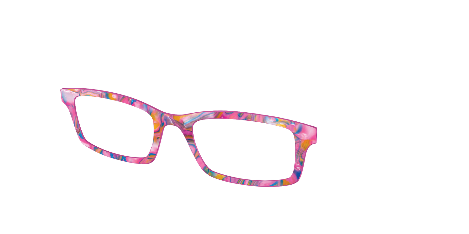The Bubble Gum Pearl Marble - Angle Top Image - Pair Eyewear