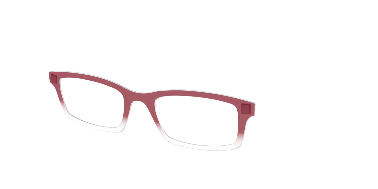 The Burgundy Gradient Crystal - Angle Top Image - Pair Eyewear