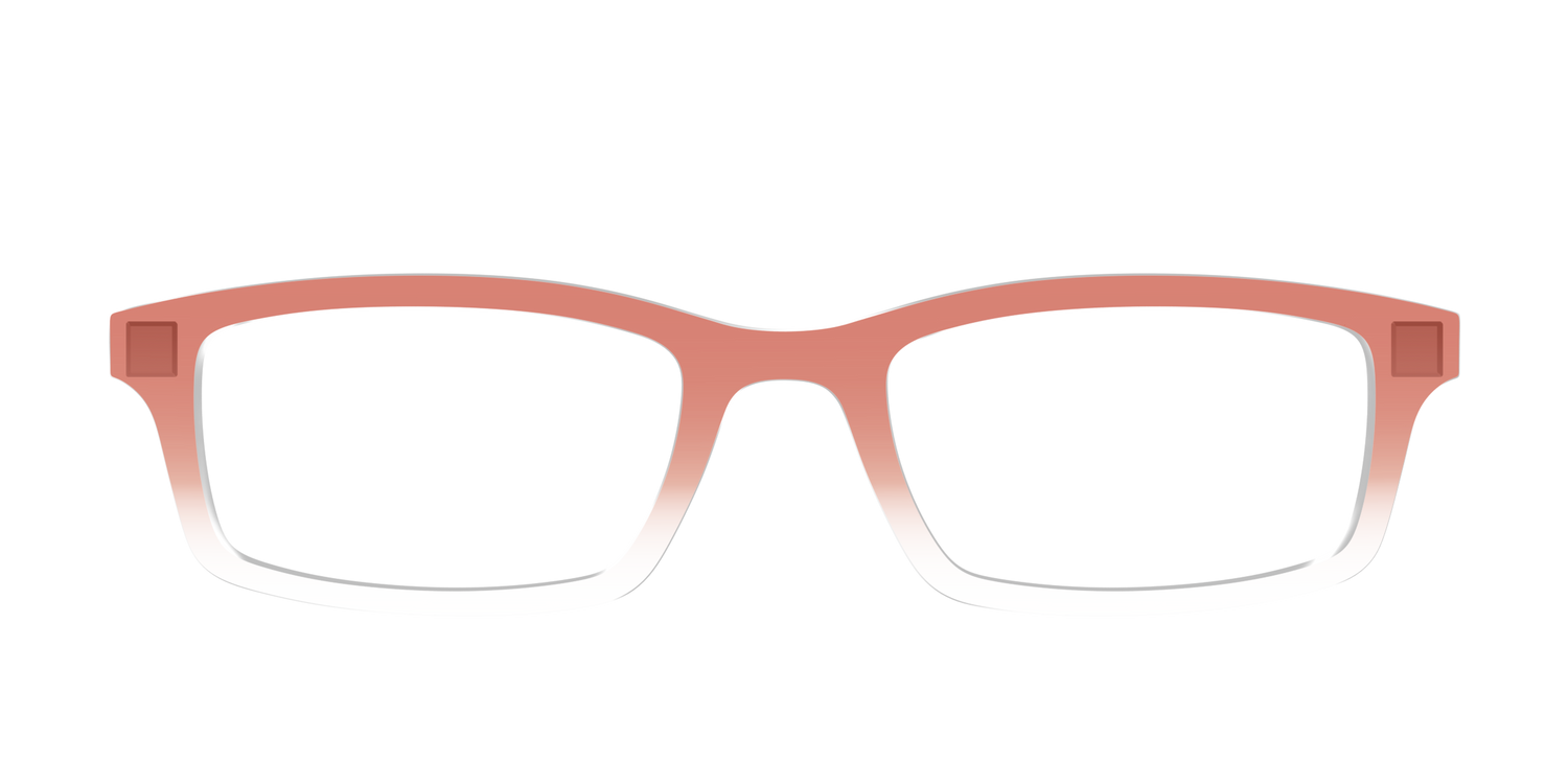 The Burnt Orange Gradient Crystal - Front Top Image - Pair Eyewear