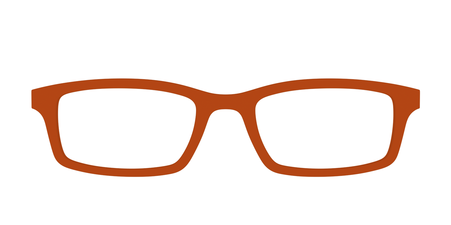 The Burnt Orange - Front Top Image - Pair Eyewear