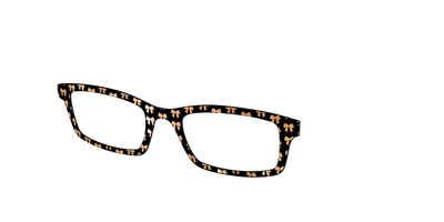The Champagne Foil Bows - Angle Top Thumbnail - Pair Eyewear