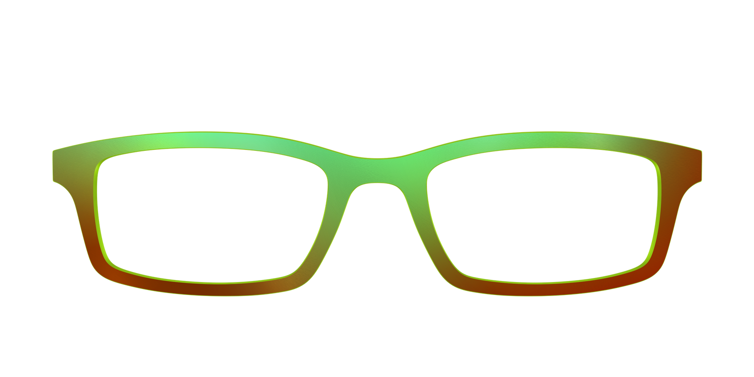 The Chartreuse Ombre - Front Top Image - Pair Eyewear