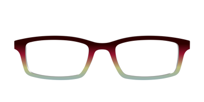 The Cherry to Frosted Mint Gradient - Front Top Thumbnail - Pair Eyewear
