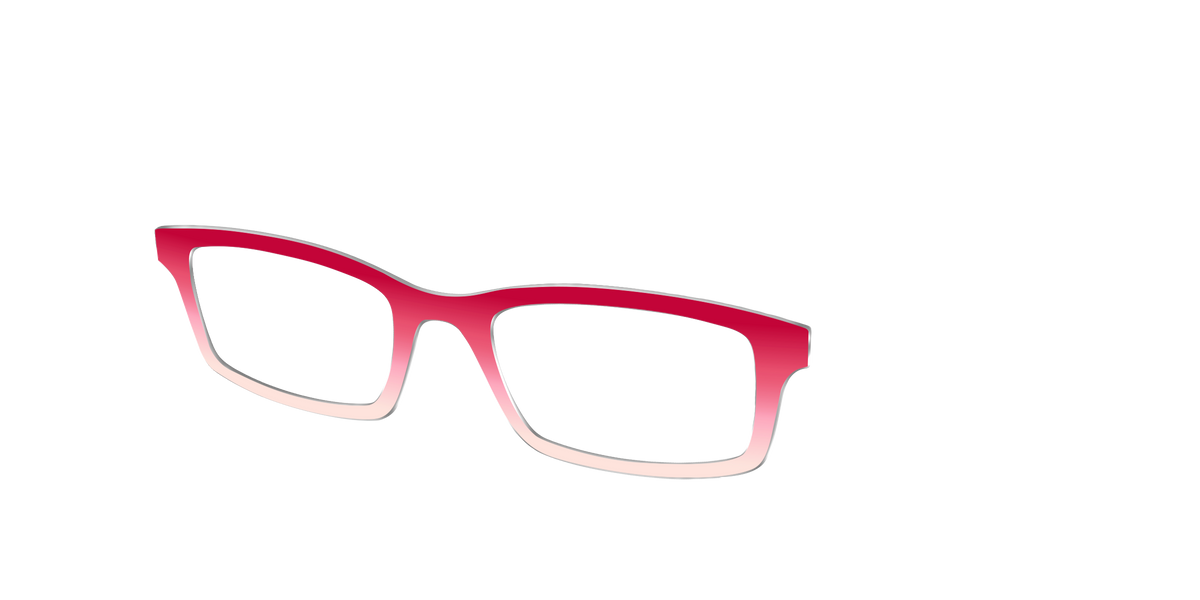 The Cherry to Peach Gradient - Angle Top Image - Pair Eyewear