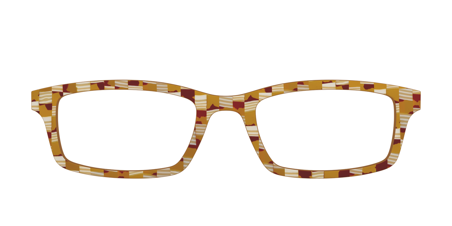 The Chestnut Check - Front Top Image - Pair Eyewear