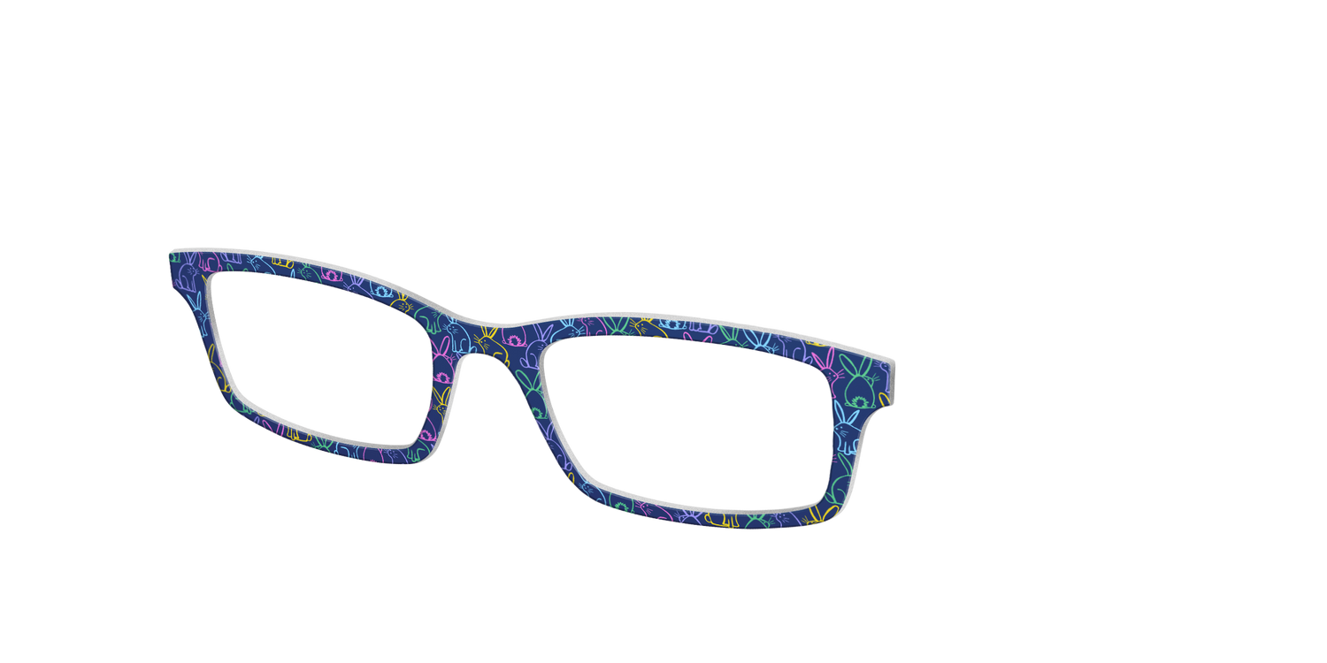The Colorful Bunny - Angle Top Image - Pair Eyewear