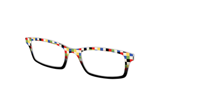The Colorful Cubes - Angle Top Thumbnail - Pair Eyewear