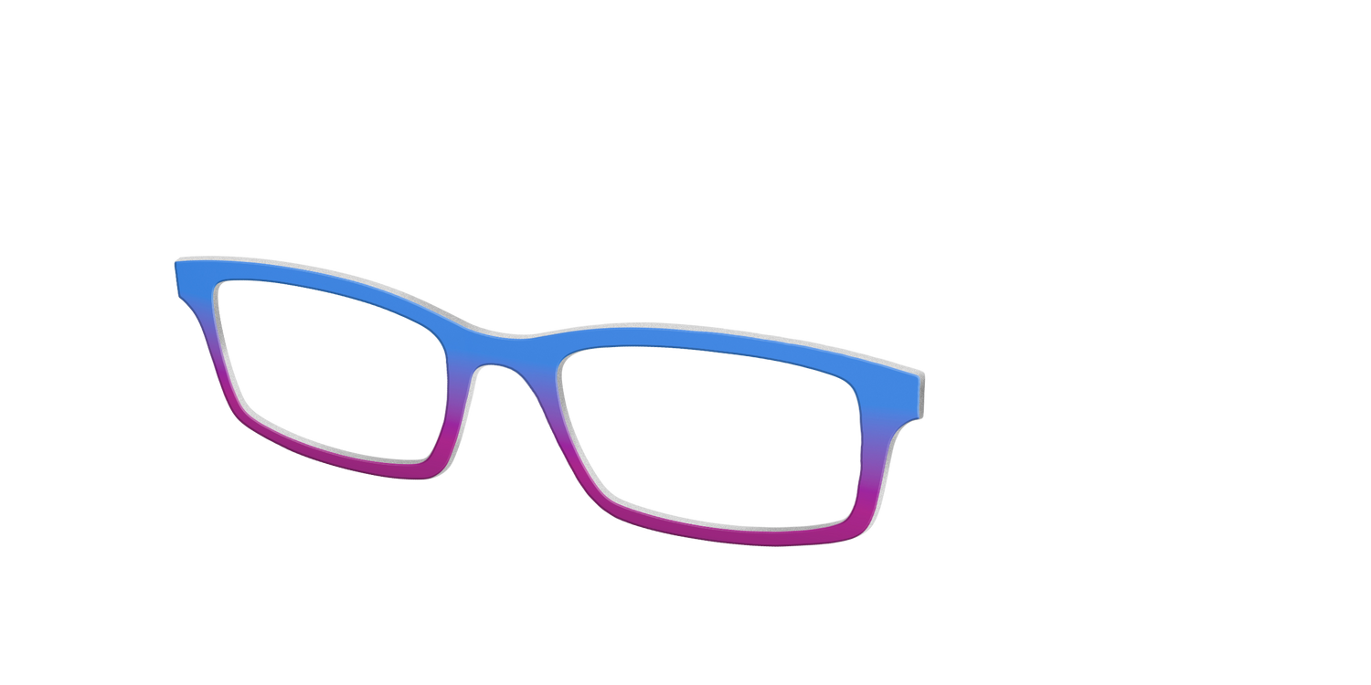 The Cornflower to Magenta Gradient - Angle Top Image - Pair Eyewear