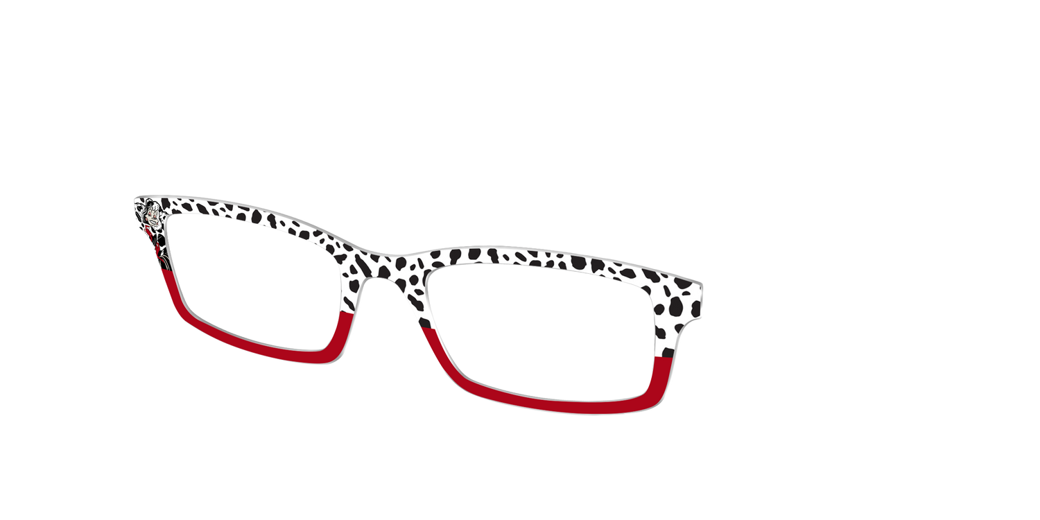 Cruella's Wicked Glamour Split - Angle Top Image - Pair Eyewear