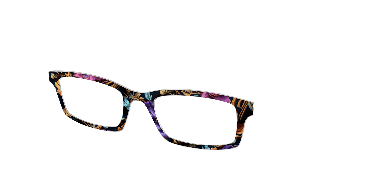 The Crushed Velvet Floral - Angle Top Image - Pair Eyewear