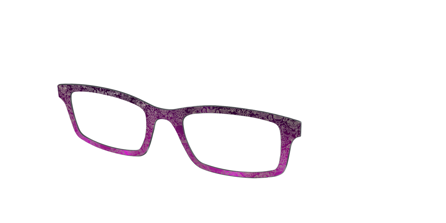 The Dark Romance Foil Damask - Angle Top Image - Pair Eyewear