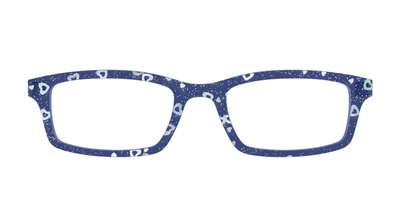 The Denim Heart Glitter Crystal - Front Top Thumbnail - Pair Eyewear