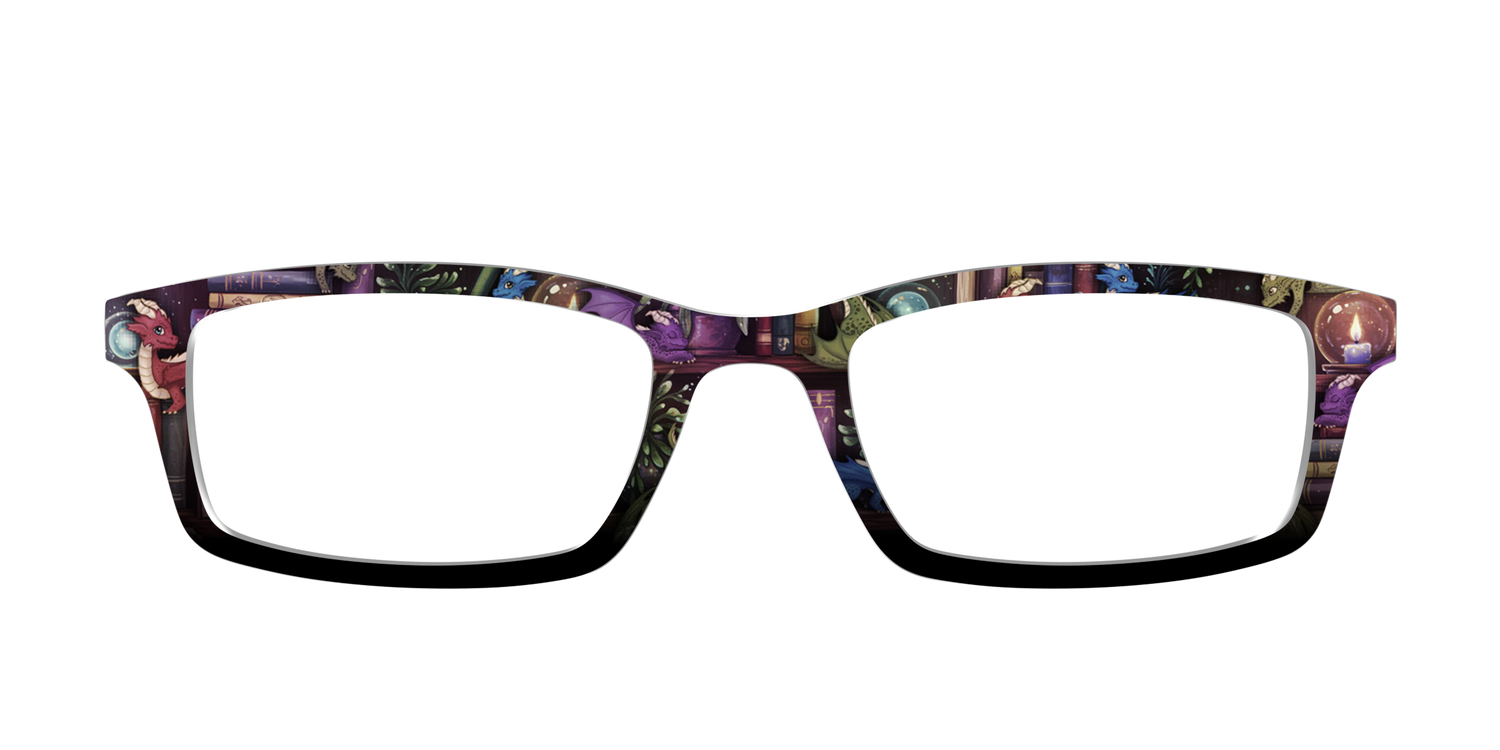 The Dragon Bookcase - Front Top Image - Pair Eyewear