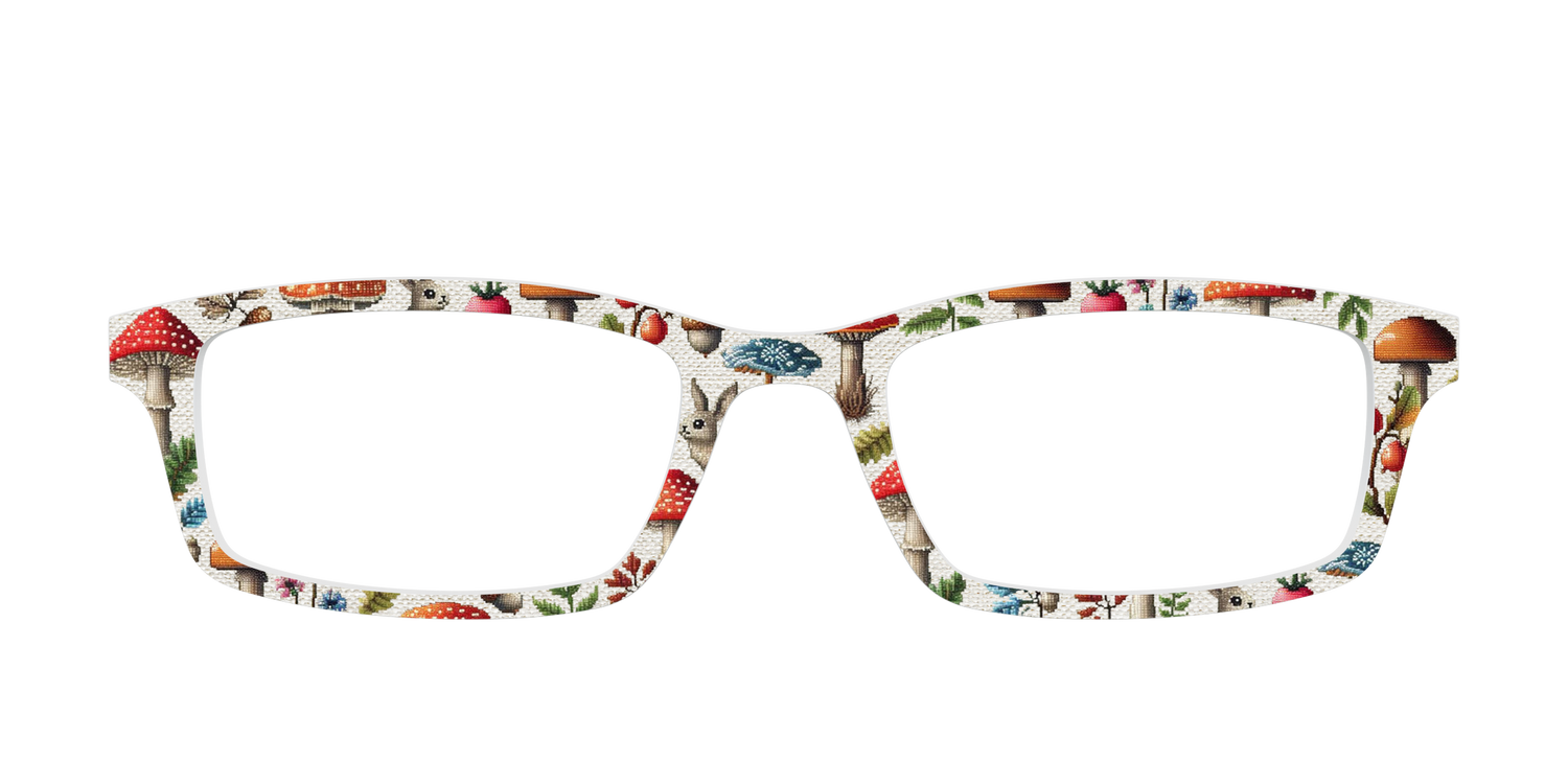 The Embroidered Toadstools - Front Top Image - Pair Eyewear