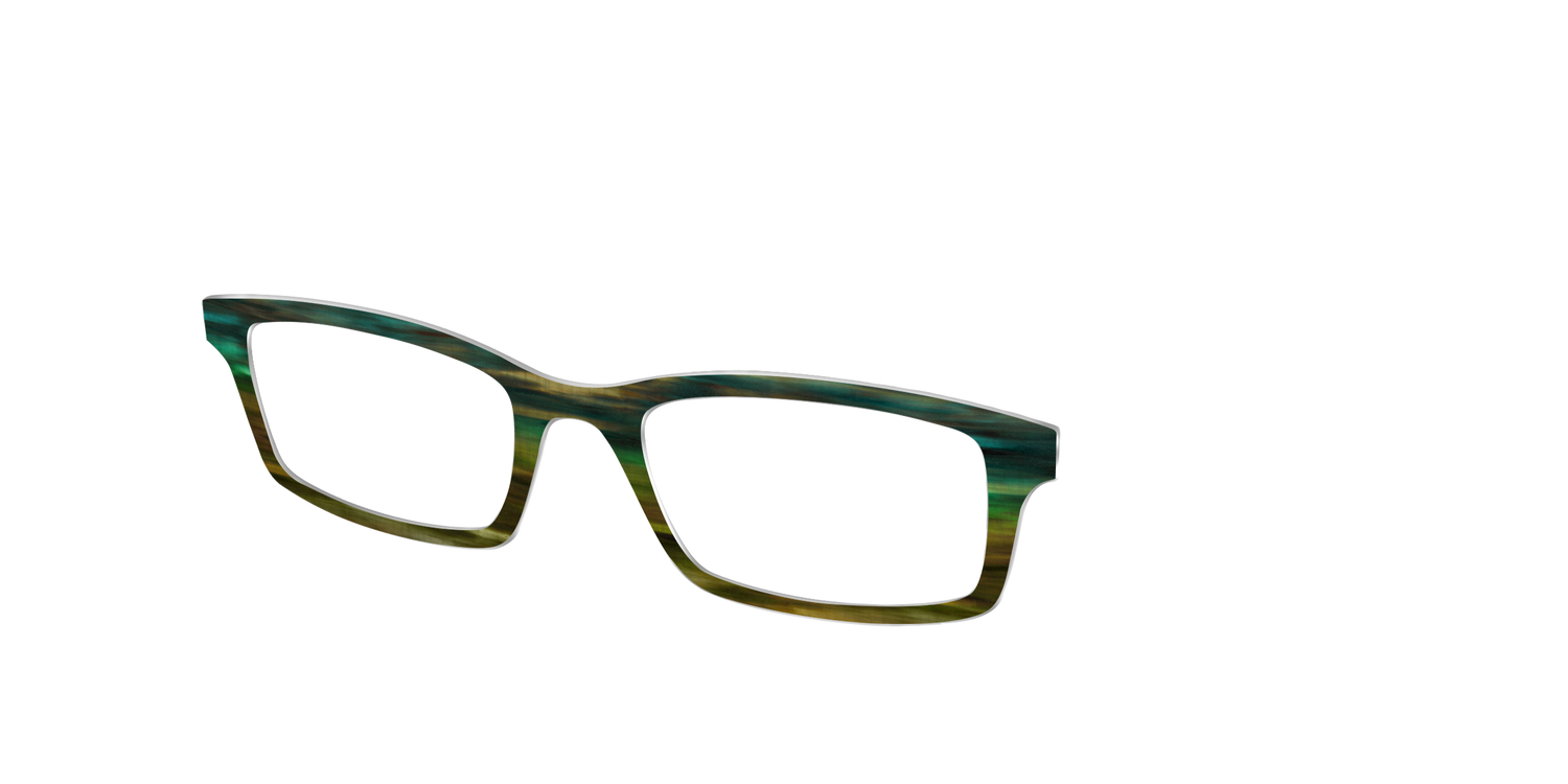 The Emerald Gradient Horn - Angle Top Image - Pair Eyewear