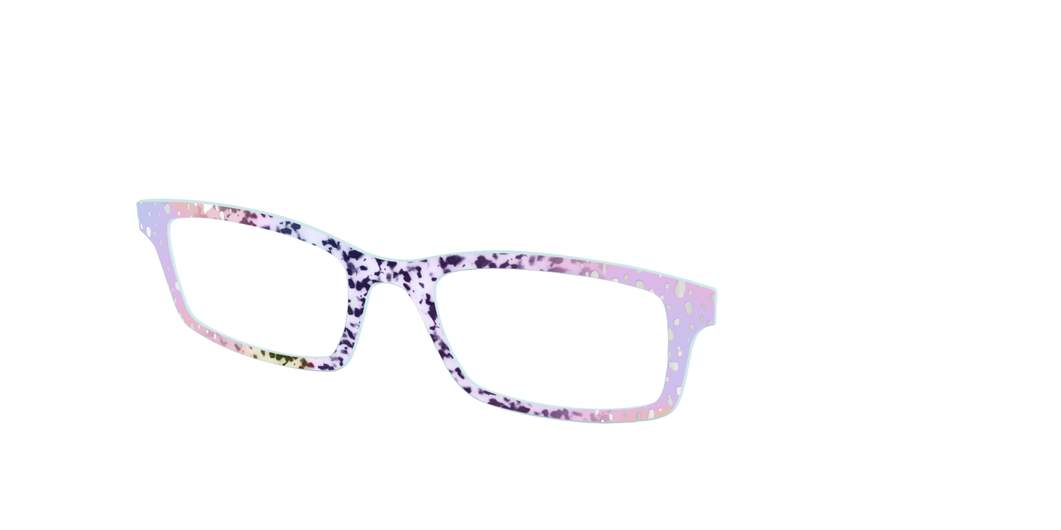 The Fairy Spots with Silver Foil - Angle Top Image - Pair Eyewear