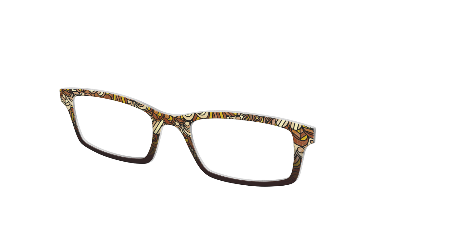 The Feathers Stained Glass - Angle Top Image - Pair Eyewear