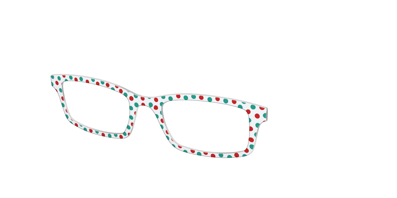 The Festive Dots - Angle Top Image - Pair Eyewear