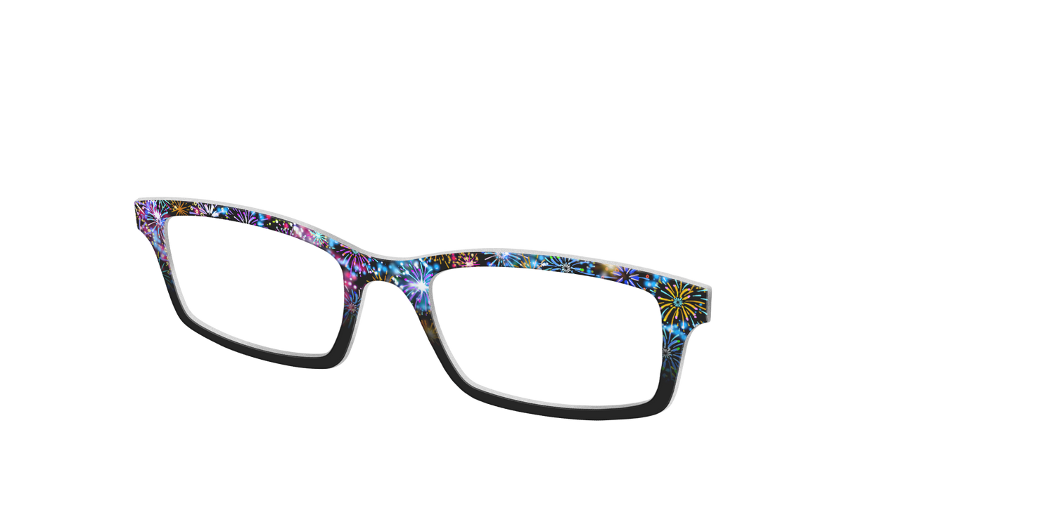 The Firework Fade - Angle Top Image - Pair Eyewear