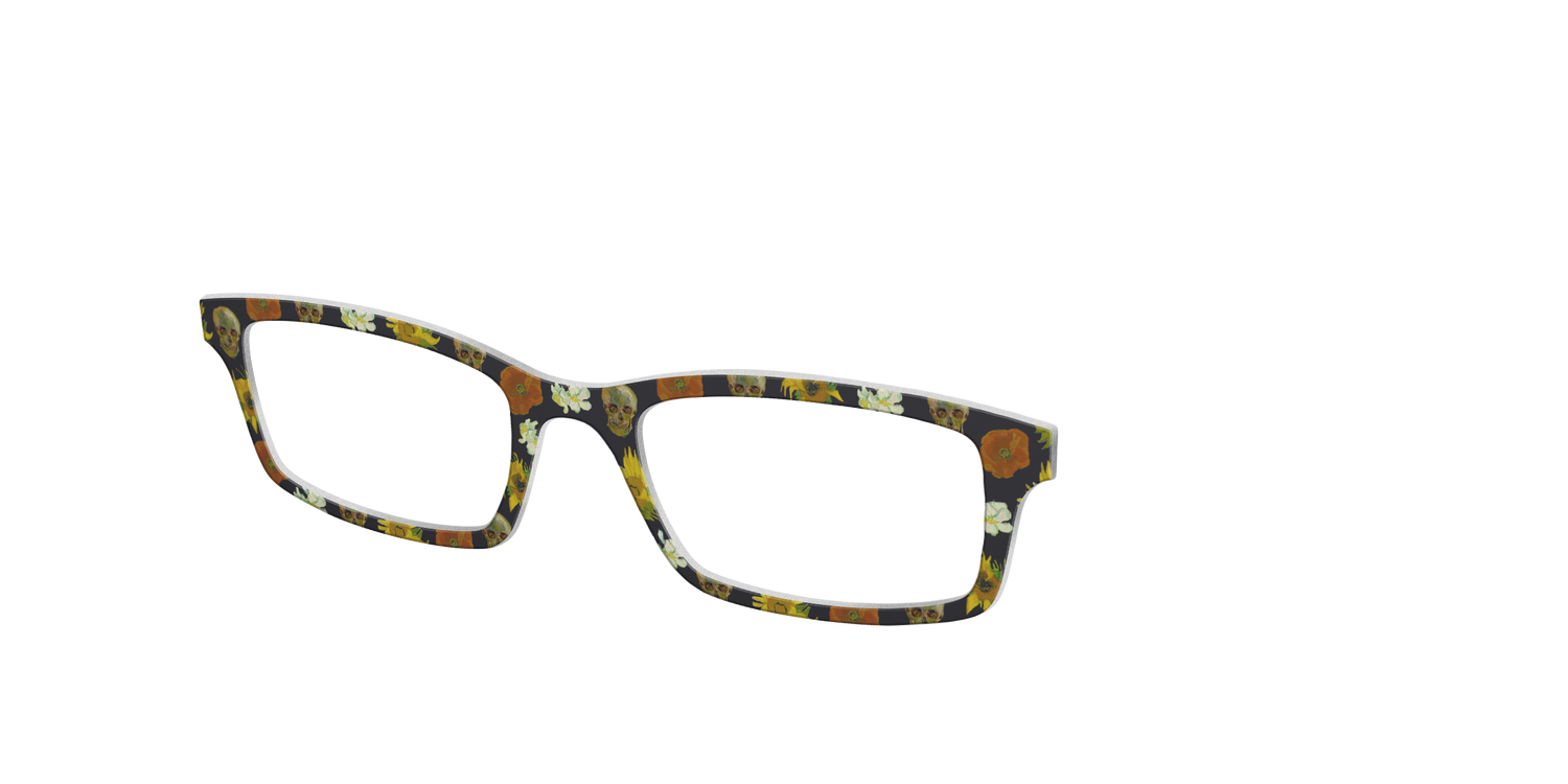 The Floral Skulls - Angle Top Image - Pair Eyewear