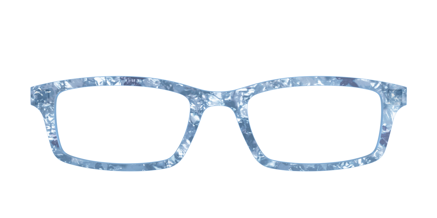 The Frosty Pearl Floral Crystal - Front Top Image - Pair Eyewear