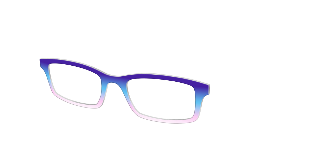 The Frozen Horizon Gradient - Angle Top Image - Pair Eyewear