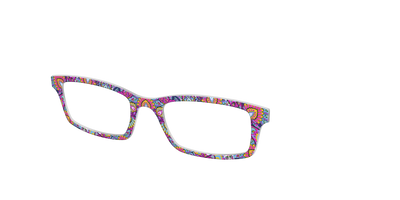 The Fuchsia Paisley - Angle Top Thumbnail - Pair Eyewear