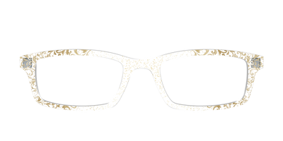 The Golden Flair Glitter Crystal with Gold Foil - Front Top Thumbnail - Pair Eyewear