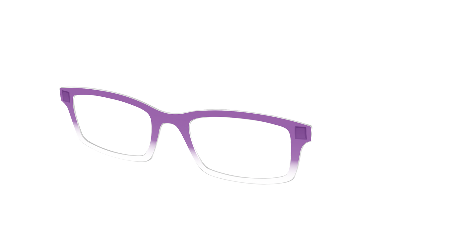 The Grape Gradient Crystal - Angle Top Image - Pair Eyewear