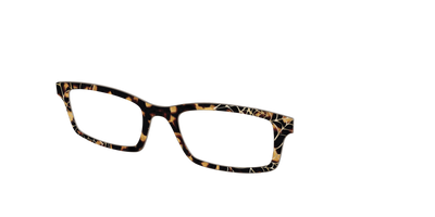 The Haunted Tortoise with Gold Foil Webs - Angle Top Thumbnail - Pair Eyewear