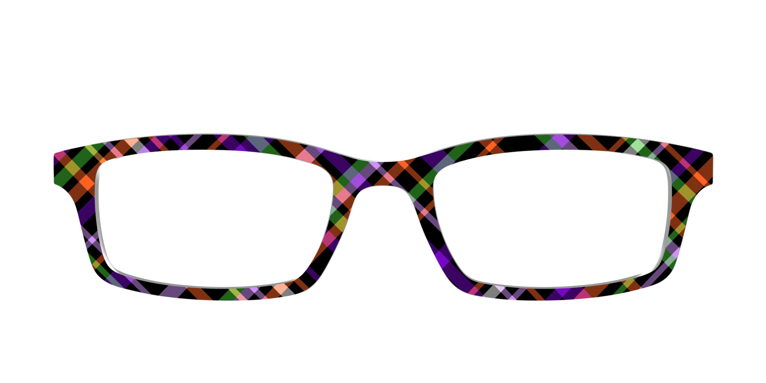The Hexed Plaid - Front Top Image - Pair Eyewear