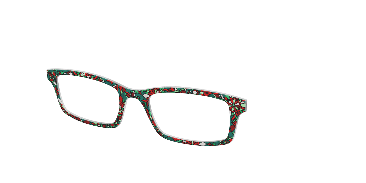 The Holiday Stained Glass - Angle Top Image - Pair Eyewear