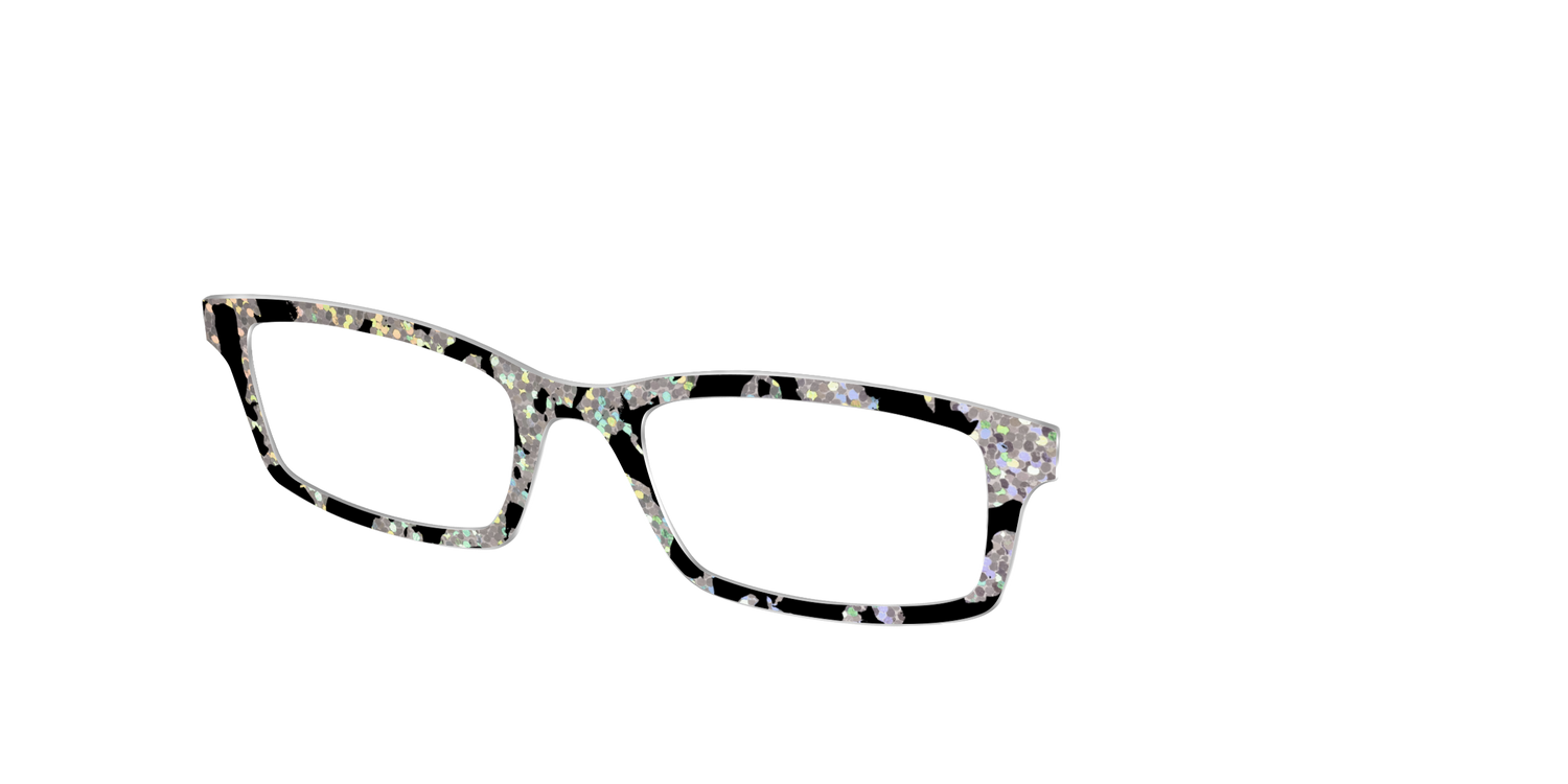 The Holographic Mottled Tortoise - Angle Top Image - Pair Eyewear